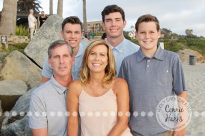 Connie Hanks Photography // ClickyChickCreates.com // family beach photos, San Diego family photography, family photo session, family photography, beach photography, brothers, sons, siblings, silhouette
