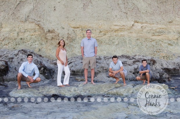 Connie Hanks Photography // ClickyChickCreates.com // family beach photos, San Diego family photography, family photo session, family photography, beach photography, brothers, sons, siblings, silhouette