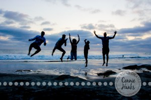 Connie Hanks Photography // ClickyChickCreates.com // family beach photos, San Diego family photography, family photo session, family photography, beach photography, brothers, sons, siblings, silhouette