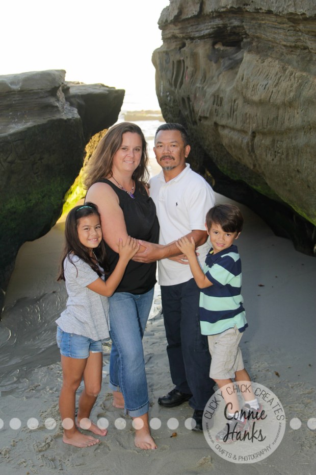 Connie Hanks Photography // ClickyChickCreates.com // family photos, San Diego family photography, family photo session, beach photography, beach sunset photography