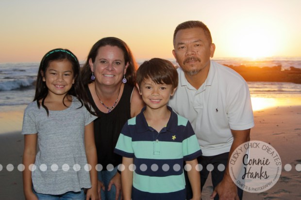 Connie Hanks Photography // ClickyChickCreates.com // family photos, San Diego family photography, family photo session, beach photography, beach sunset photography