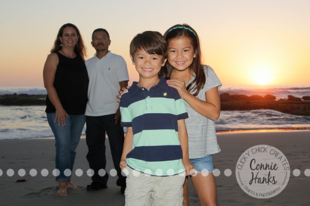 Connie Hanks Photography // ClickyChickCreates.com // family photos, San Diego family photography, family photo session, beach photography, beach sunset photography