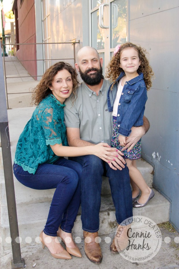 Connie Hanks Photography // ClickyChickCreates.com // family photos, San Diego family photography, family photo session, family photography, colorful doors, Little Italy, urban landscape, cityscape