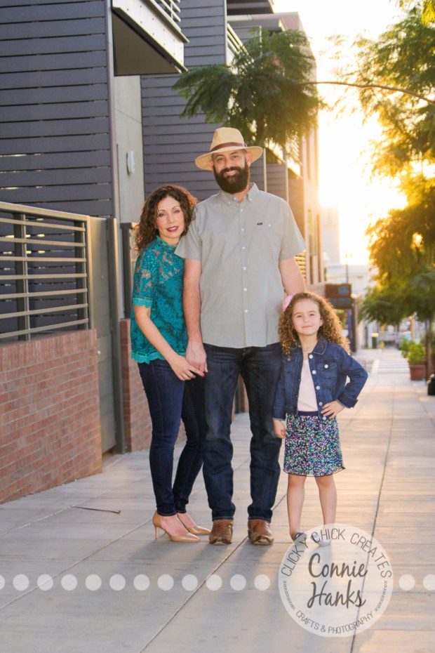 Connie Hanks Photography // ClickyChickCreates.com // family photos, San Diego family photography, family photo session, family photography, colorful doors, Little Italy, urban landscape, cityscape