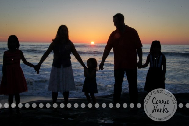 Connie Hanks Photography // ClickyChickCreates.com // family photos, San Diego family photography, sibling photos, beach photography, beach sunset photography, silhouettes