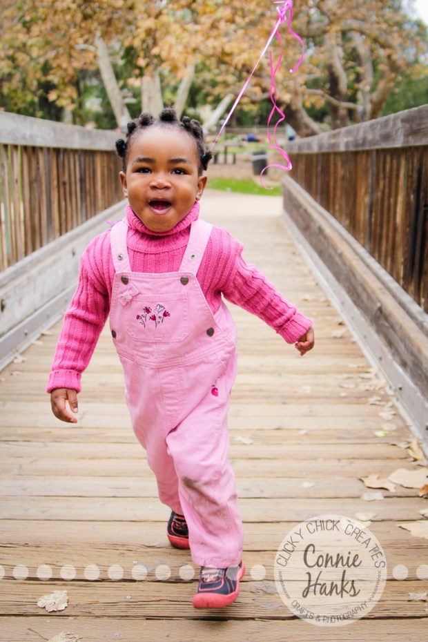 Connie Hanks Photography // ClickyChickCreates.com // birthday, toddler photos, San Diego family photography, child photo session, family photography, rustic park, balloons, toddler