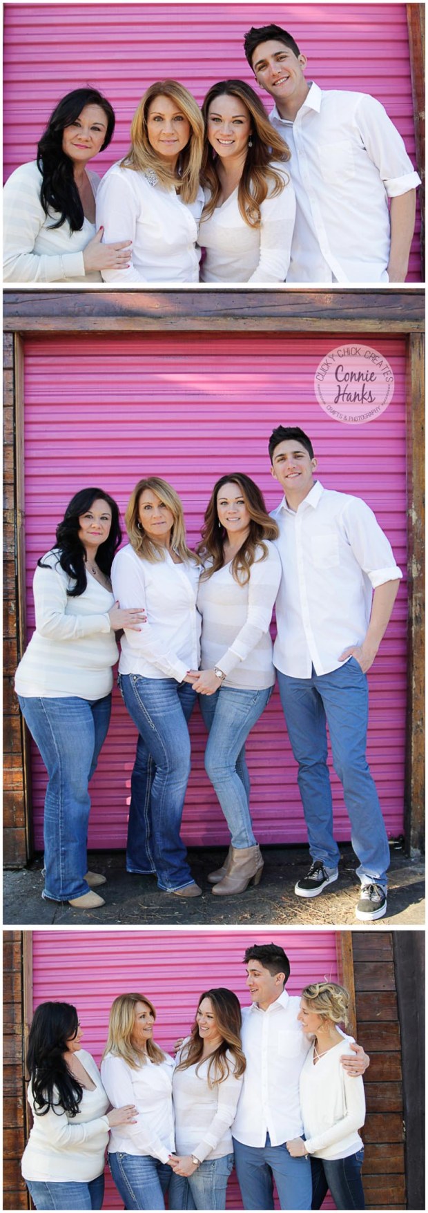 Connie Hanks Photography // ClickyChickCreates.com // family photos, San Diego family photography, family photo session, family photography, siblings, colorful doors, Little Italy, urban landscape, cityscape