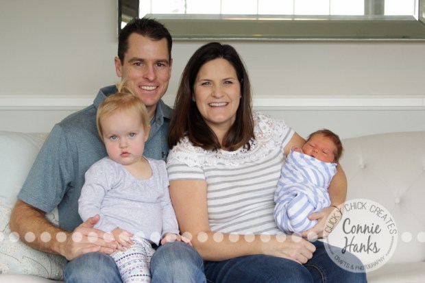 Connie Hanks Photography // ClickyChickCreates.com // newborn, baby photos, San Diego newborn photography, family photo session, family photography, baby girl, family