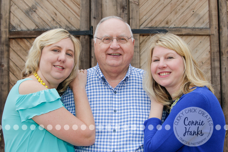Connie Hanks Photography // ClickyChickCreates.com // family photos, San Diego family photography, multi-generation family photo session, extended family photography, siblings, rustic, Old Poway Park, barn doors