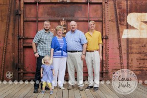 Connie Hanks Photography // ClickyChickCreates.com // family photos, San Diego family photography, multi-generation family photo session, extended family photography, siblings, rustic, Old Poway Park, barn doors