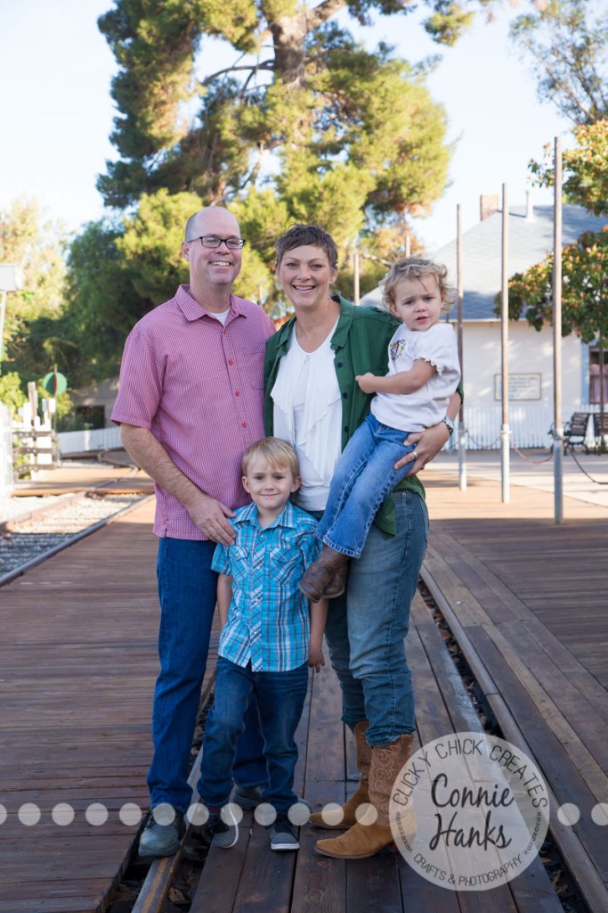 Connie Hanks Photography // ClickyChickCreates.com // family photos, San Diego family photography, family photo session, siblings, rustic, Old Poway Park, barn doors