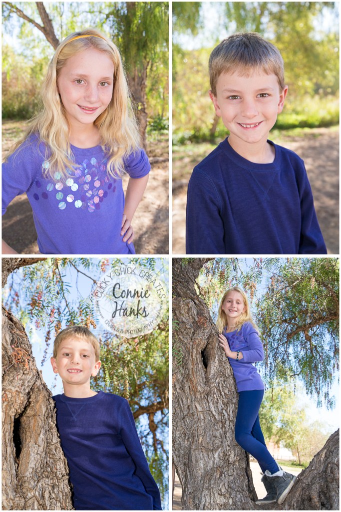 Connie Hanks Photography // ClickyChickCreates.com // family photos, San Diego family photography, family photo session, siblings, rustic, Los Penasquitos Canyon Preserve