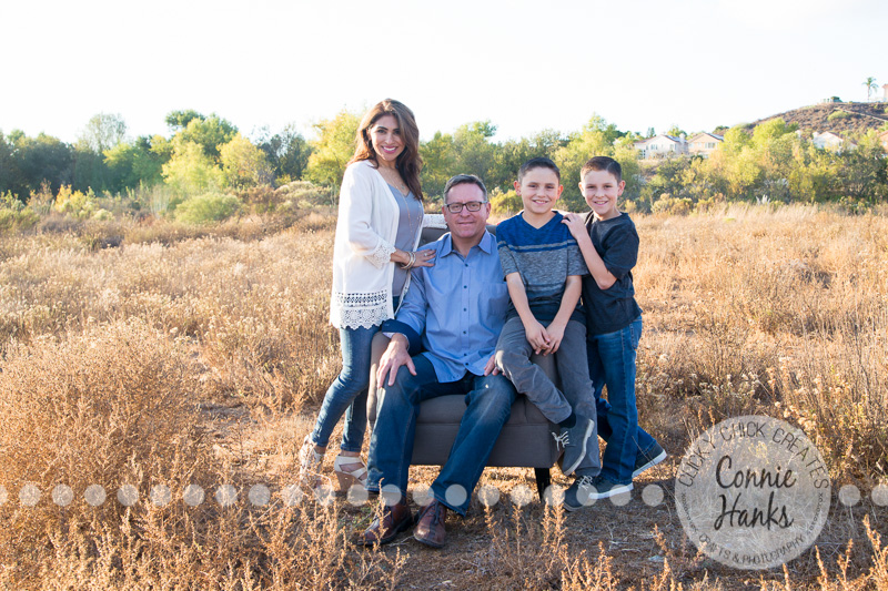 Connie Hanks Photography // ClickyChickCreates.com // family photos, San Diego family photography, family photo session, siblings, rustic, Los Penasquitos Canyon Preserve