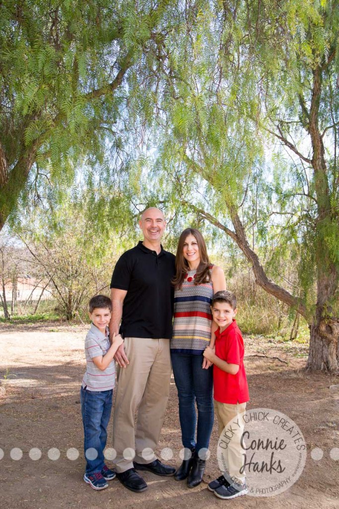 Connie Hanks Photography // ClickyChickCreates.com // family photos, San Diego family photography, family photo session, siblings, rustic, Los Penasquitos Canyon Preserve