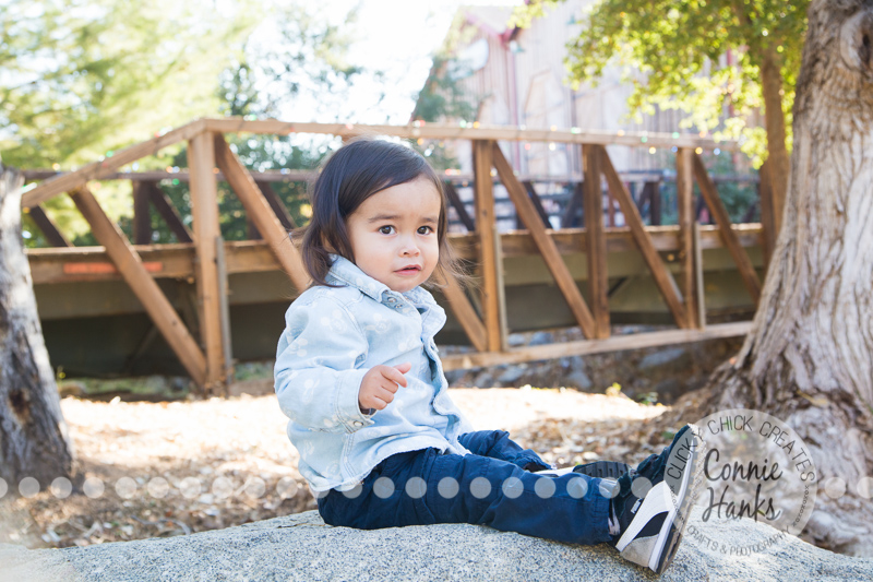 Connie Hanks Photography // ClickyChickCreates.com // family photos, San Diego family photography, family photo session, toddler photo session, rustic, Old Poway Park, barn doors