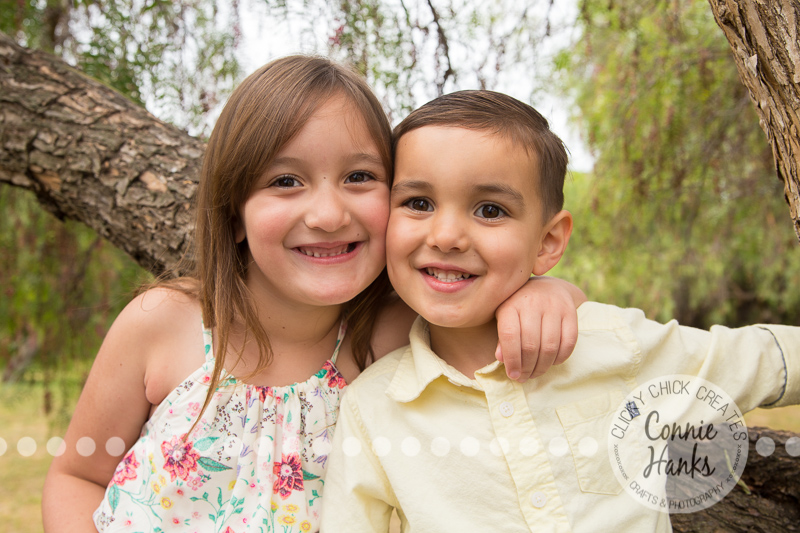 Connie Hanks Photography // ClickyChickCreates.com // family photos, San Diego family photography, family photo session, sibling photo session, rustic, Los Penasquitos Canyon Preserve, rustic, canyon, woodlands, trees, green
