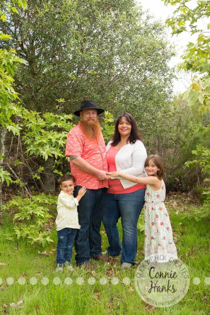 Connie Hanks Photography // ClickyChickCreates.com // family photos, San Diego family photography, family photo session, sibling photo session, rustic, Los Penasquitos Canyon Preserve, rustic, canyon, woodlands, trees, green