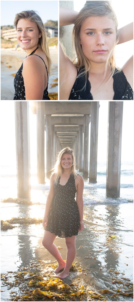 Connie Hanks Photography // ClickyChickCreates.com // La Jolla senior portraits, San Diego senior portraits, beach photo session, La Jolla, Scripps Pier
